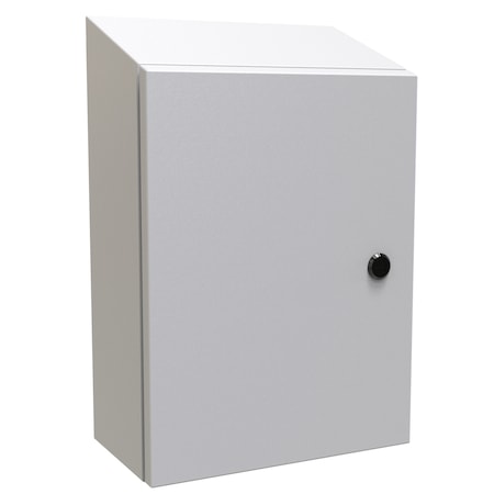 Hammond 1/4 Turn Latch Electrical Enclosures, 16 in H, 6 in D, 12 in W, 4, 12, Steel ST16126LG